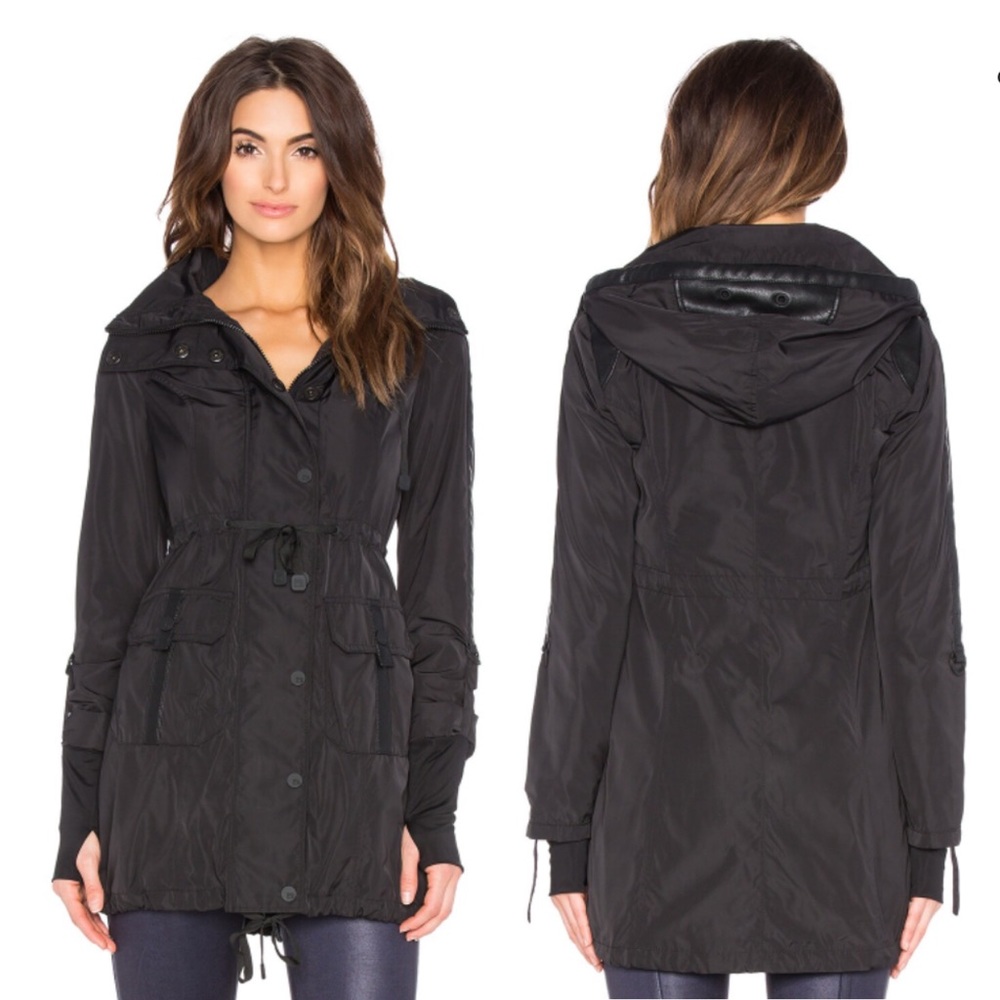 BLANC NOIR Black Anorak Jacket XXS